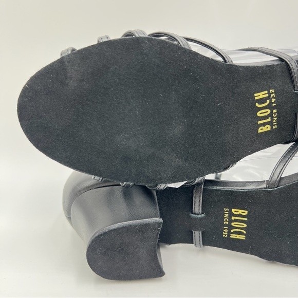 NEW Bloch Size 8 Womens S0806L Annabella Black Leather Latin Dance Shoes Heels‎ - Picture 8 of 12